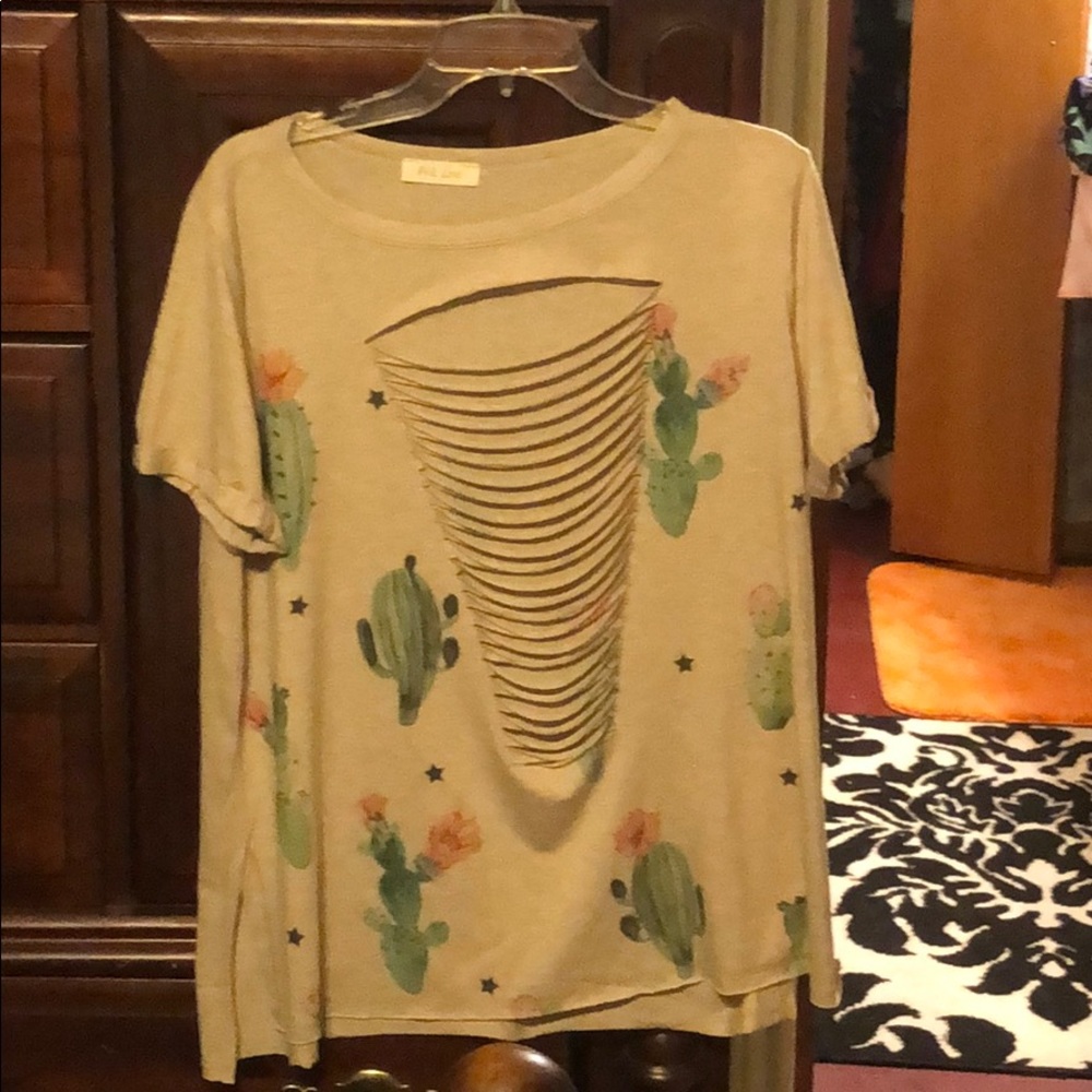 Cactus print blouse